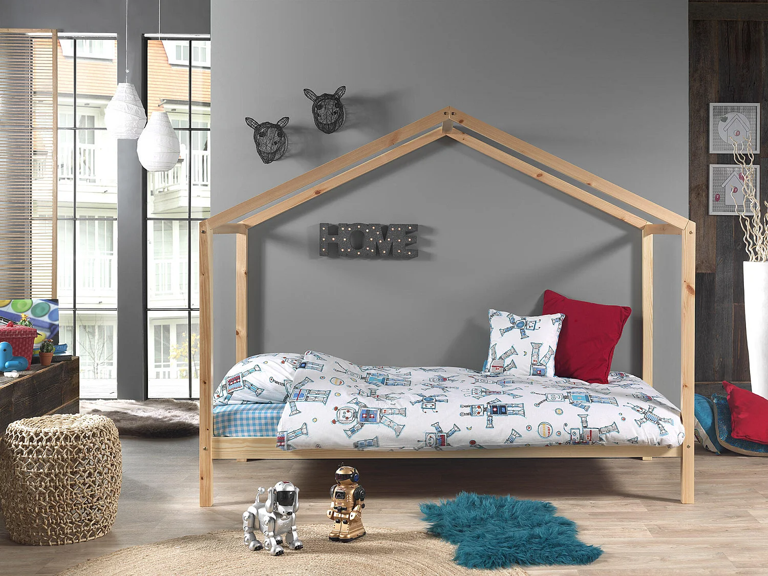 Estrutura cama infantil DALLAS HB005 90x200 cm Bege