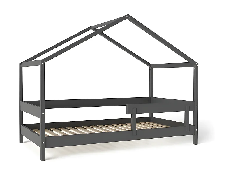 Hausbett HYTTE HB001 89x169x135 Schwarz