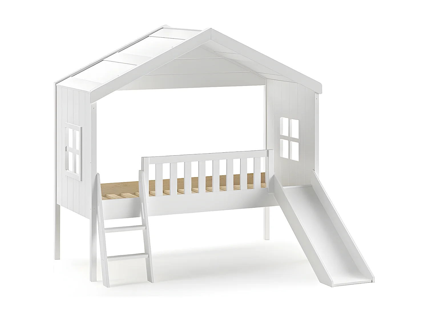 Lit Cabane HOUSEBED HB005 192x213x202 Blanc