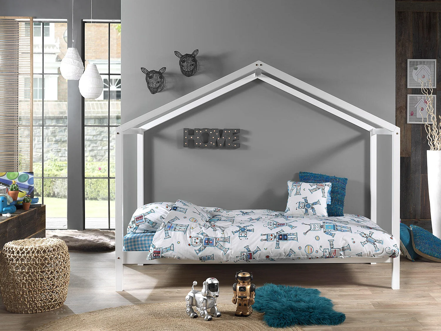 Huisbed DALLAS HB005 97x211x170 Wit