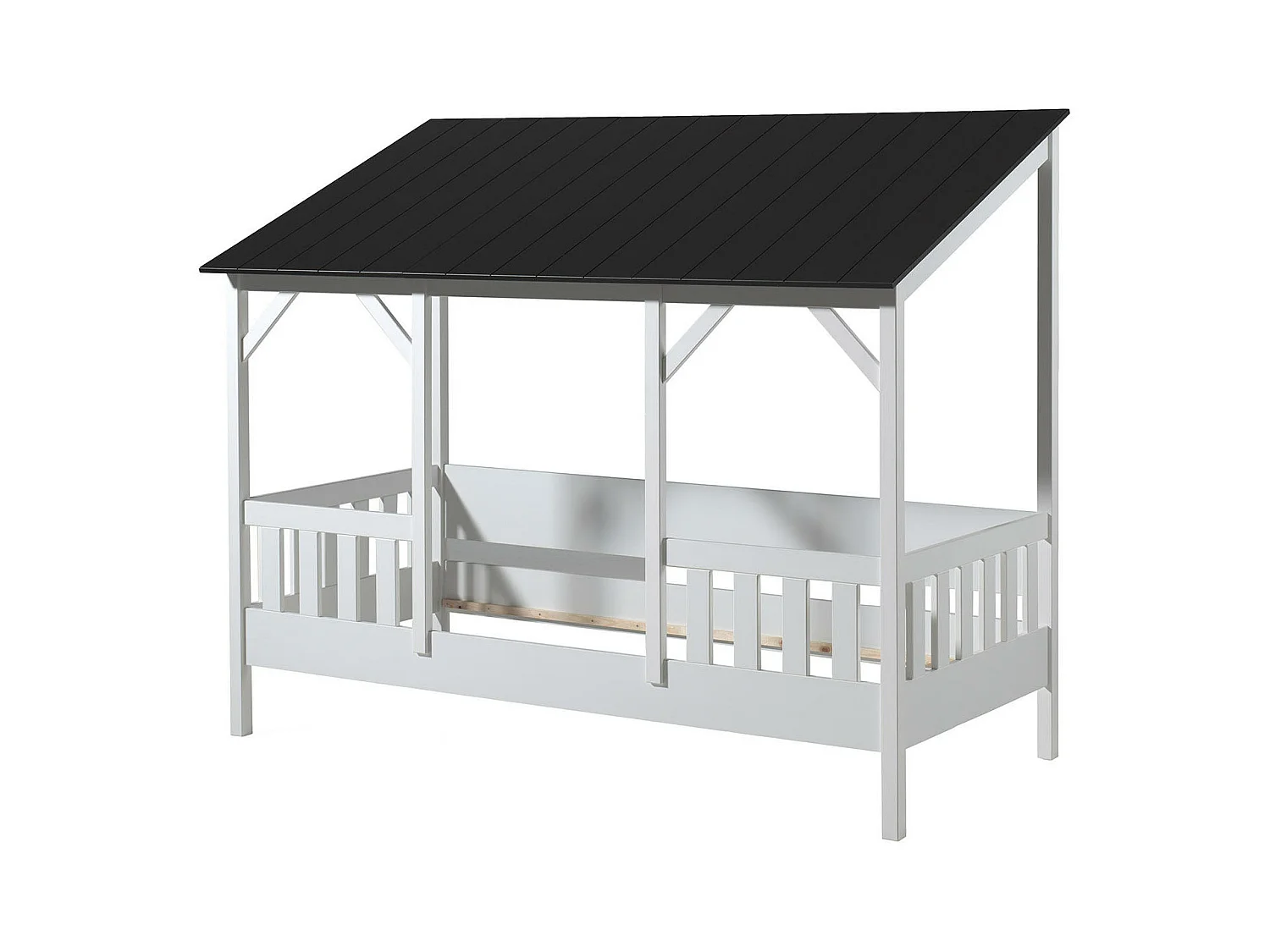 Lit Cabane HOUSEBED HB005 106x215x174 Blanc