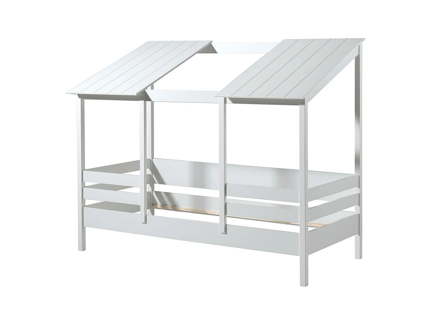 Lit Cabane HOUSEBED HB005 106x215x174 Blanc