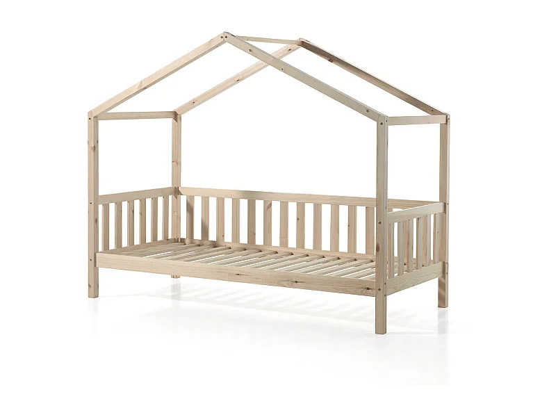 Lit Cabane DALLAS HB005 97x211x170 Clair naturel