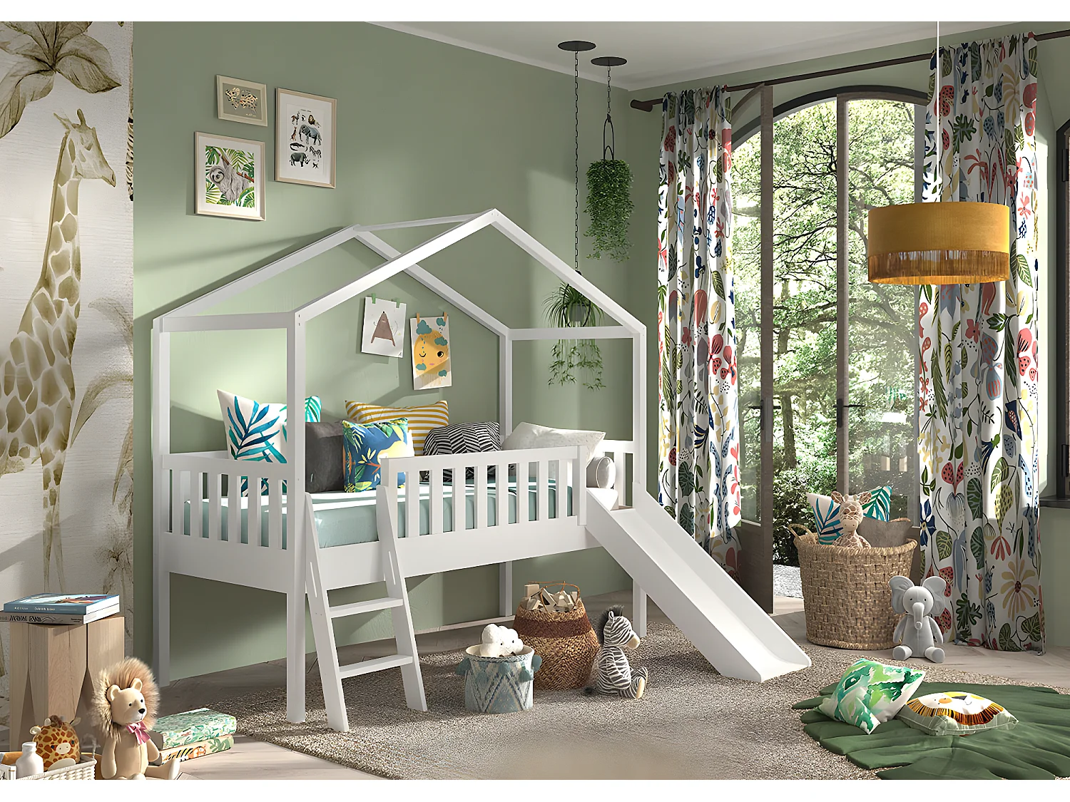 Estrutura cama infantil DALLAS HB005 90x200 cm Branco