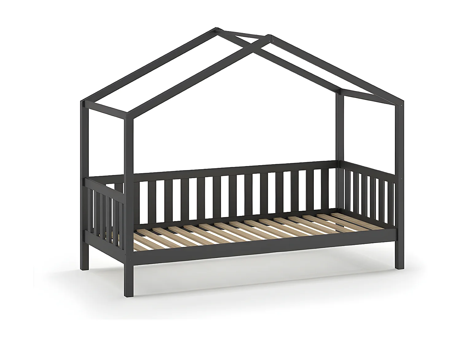 Lit Cabane DALLAS HB005 97x211x170 Graphite