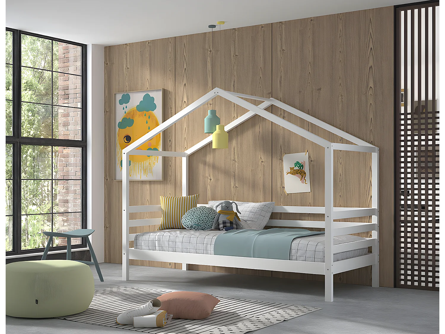 Huisbed PL HB005 96x210x170 Wit