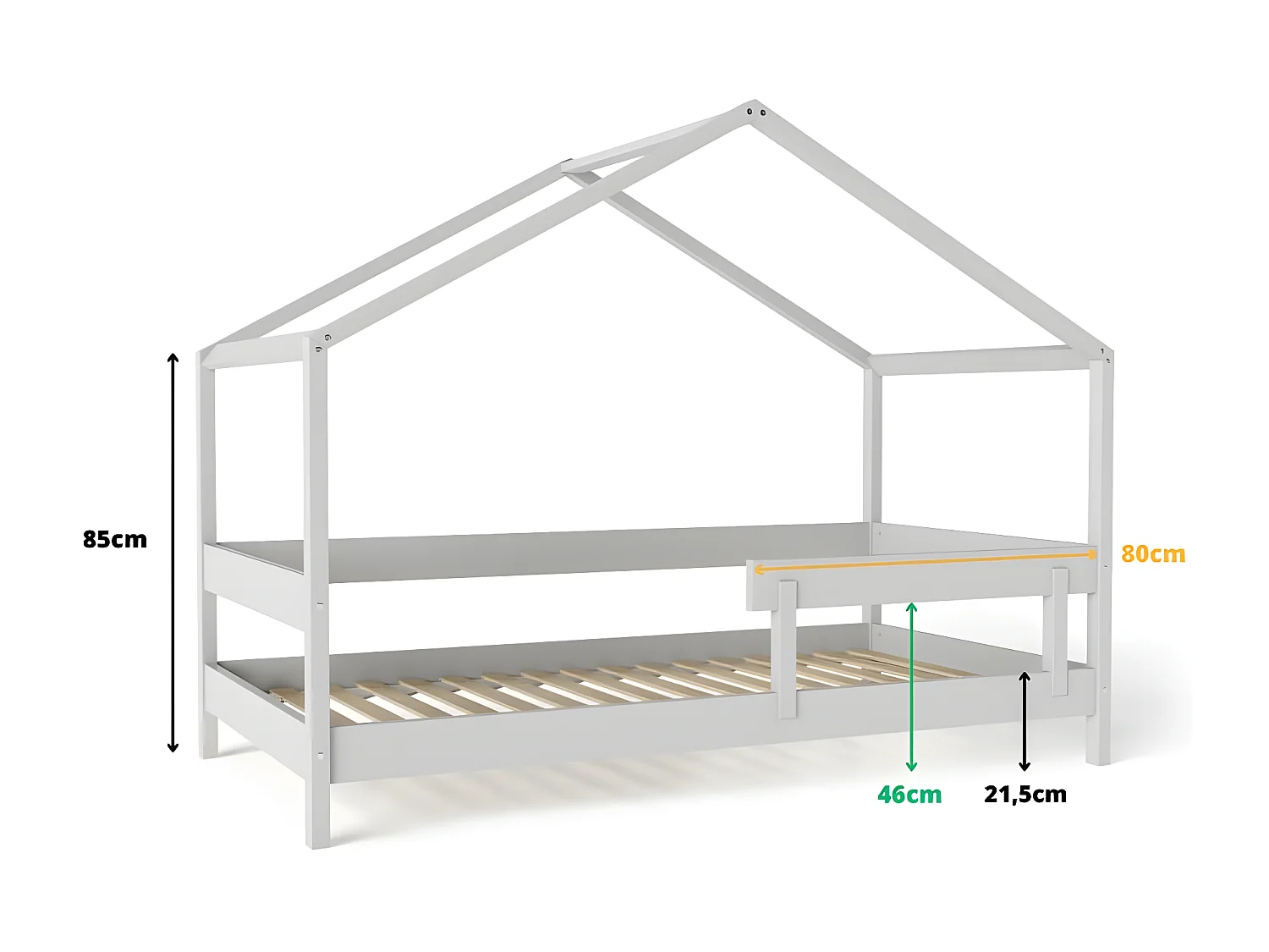 Lit Cabane HYTTE HB001 89x169x135 Grisclair