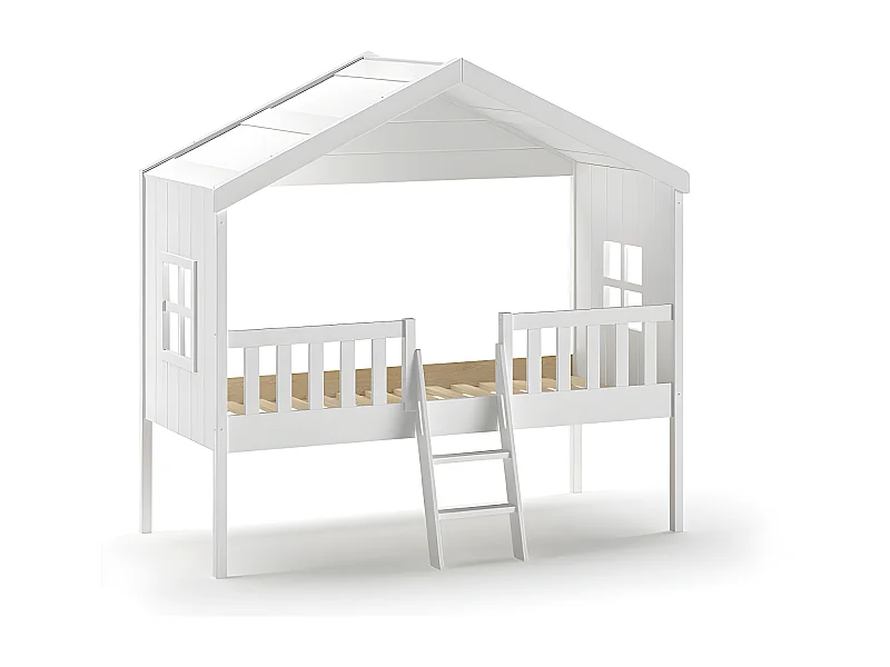 Hausbett HOUSEBED HB005 120x213x202 Weiß