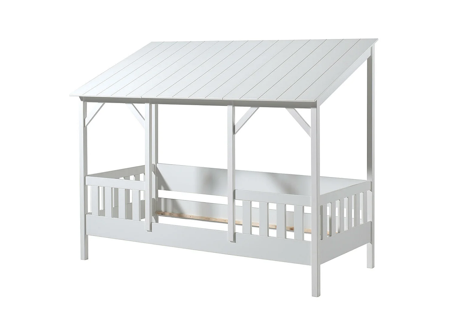 Lit Cabane HOUSEBED HB005 106x215x174 Blanc