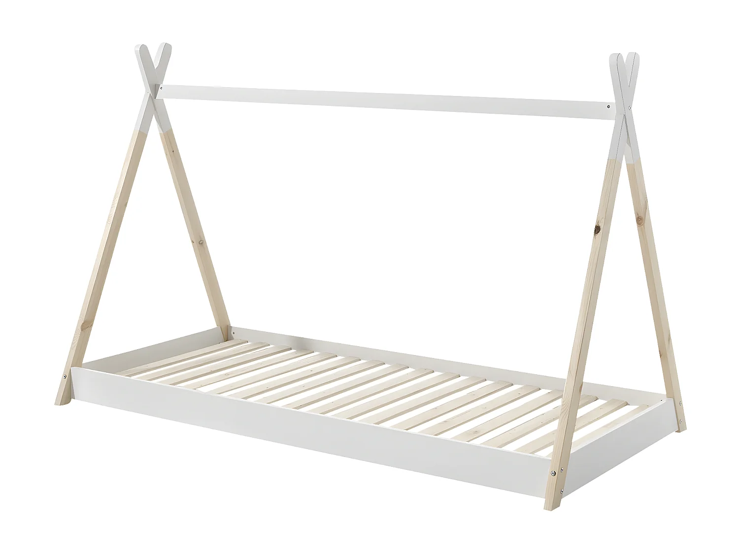 Lit Cabane TIPI HB005 107x206x134 Blanc