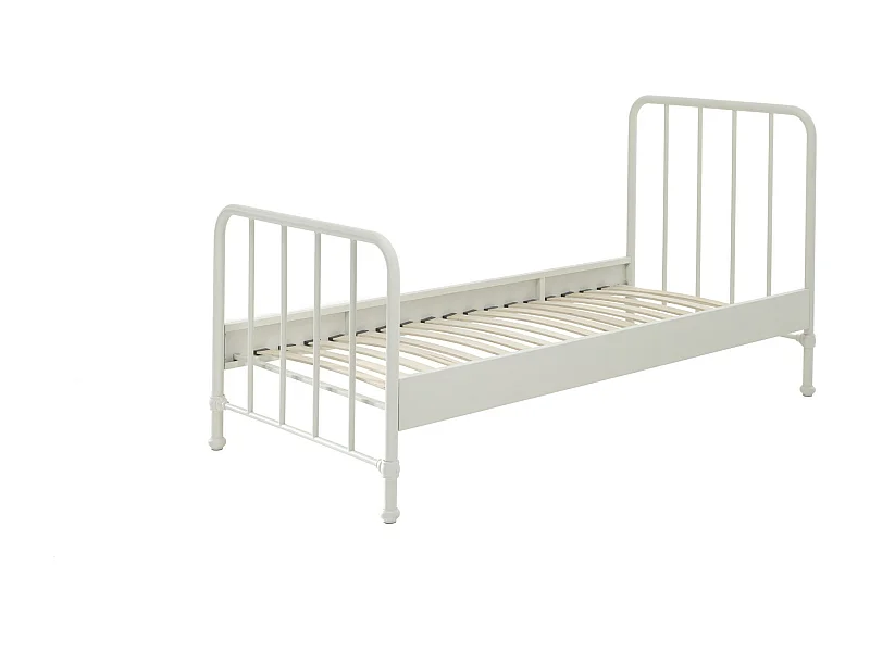 Cama de solteiro infantil BRONXX KSB005 90x200 cm Branco