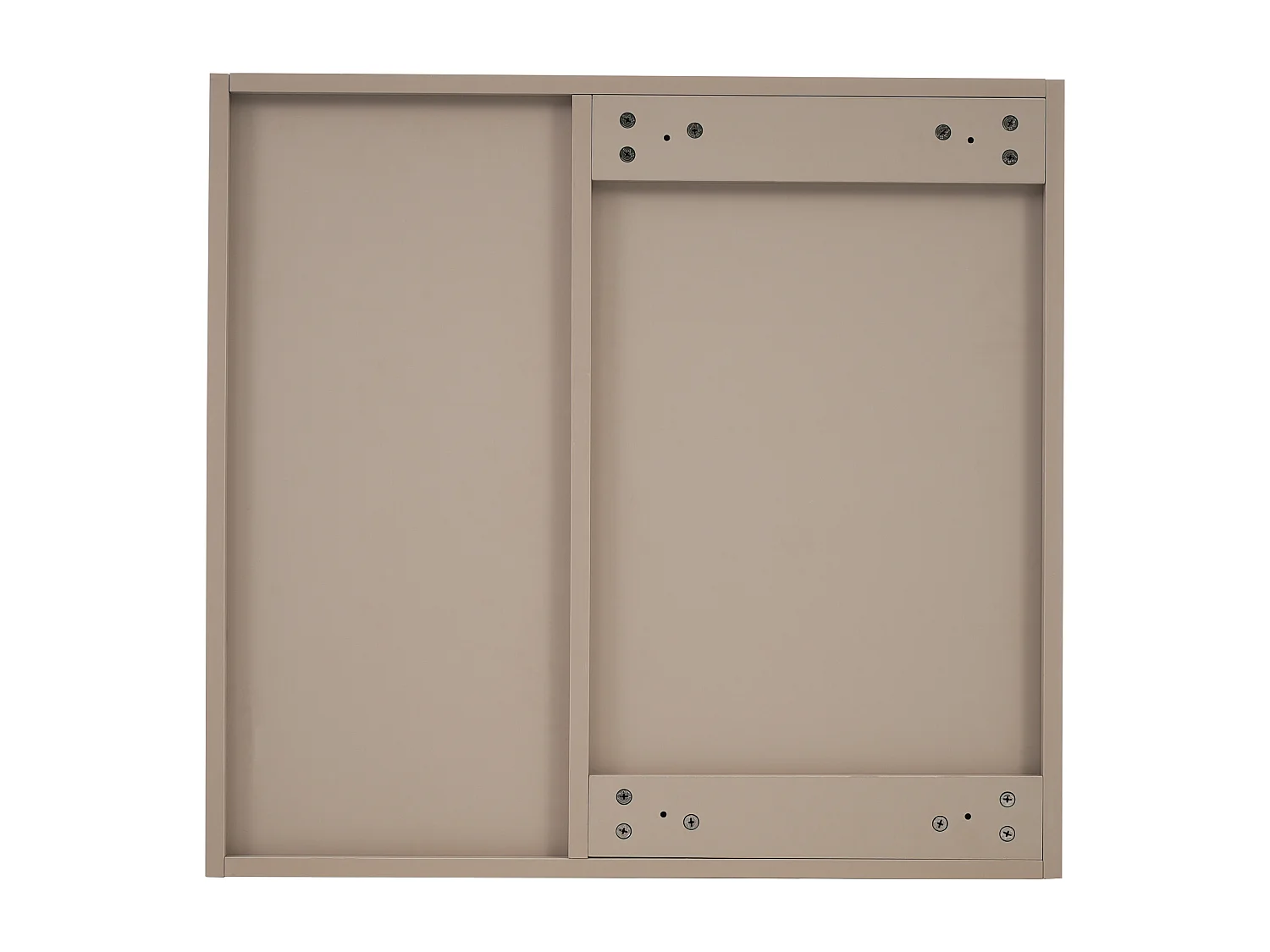 Mueble de baño con espejo y estantes - 80 x 12 x 75 cm - Madera MDF - marrón