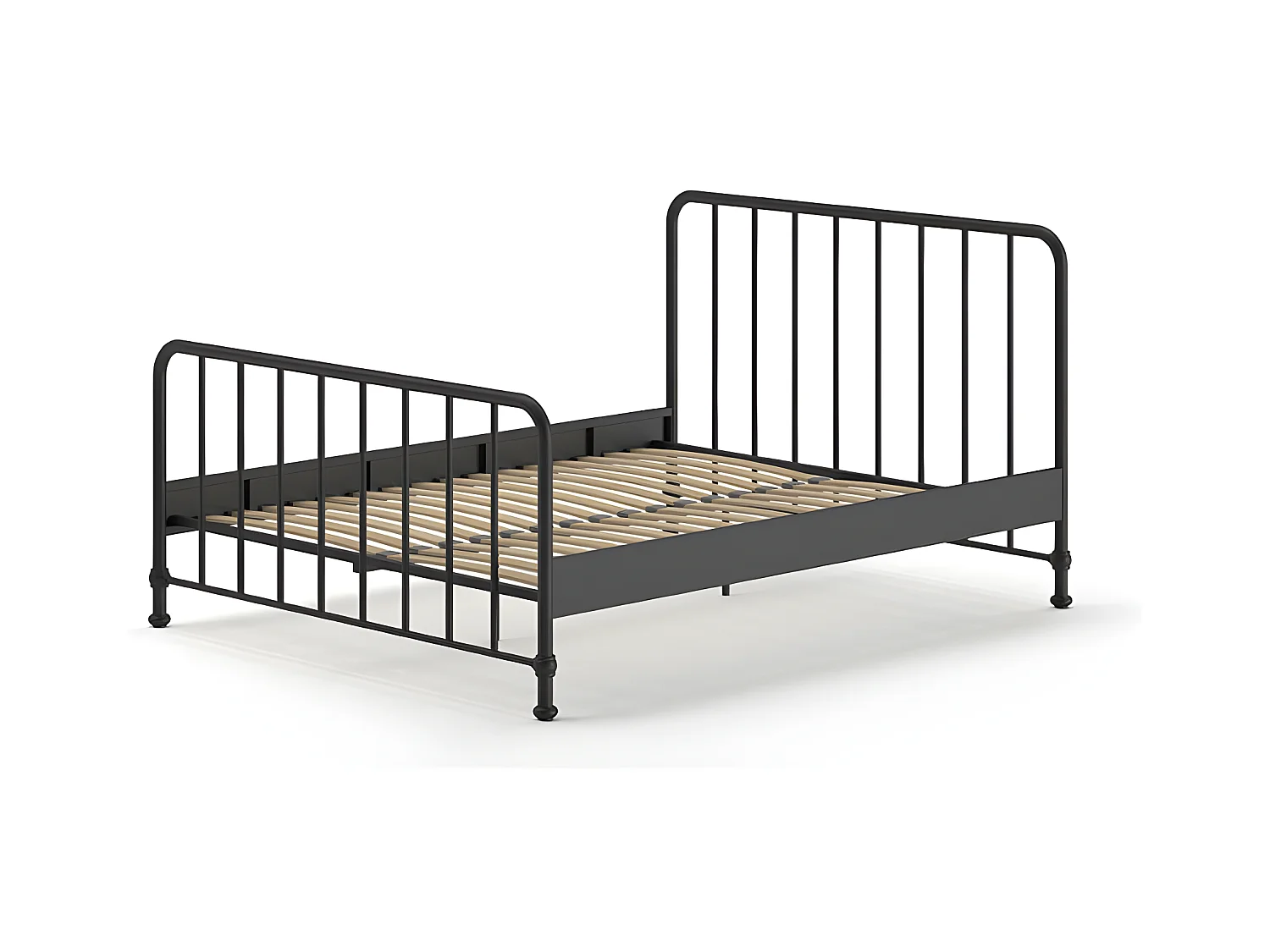Cadre de lit BRONXX BF010 160x200 cm Noir