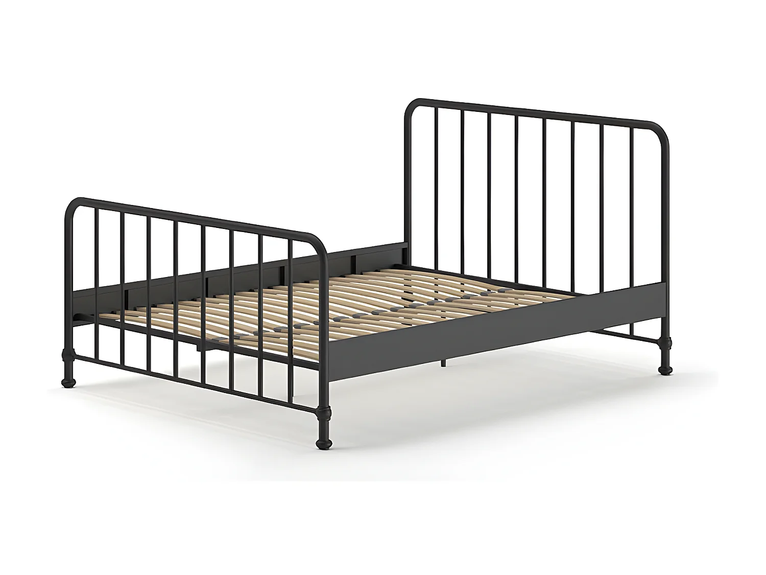 Cadre de lit BRONXX BF010 160x200 cm Noir