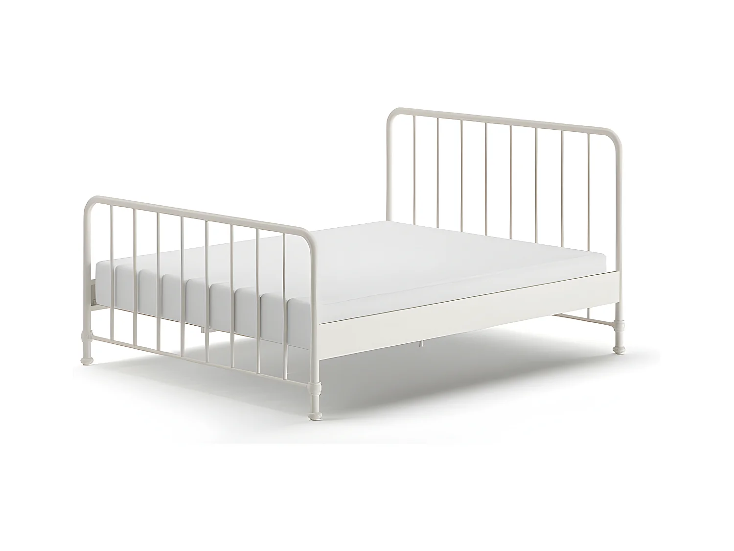 Cadre de lit BRONXX BF010 160x200 cm Blanc