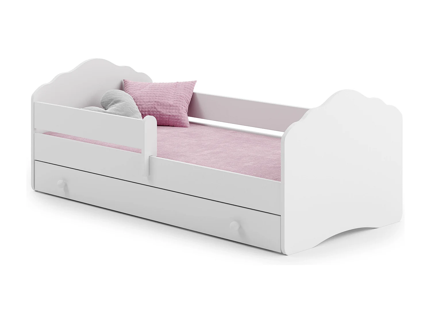 Cama de solteiro infantil FALA KSB001 80x160 cm Branco