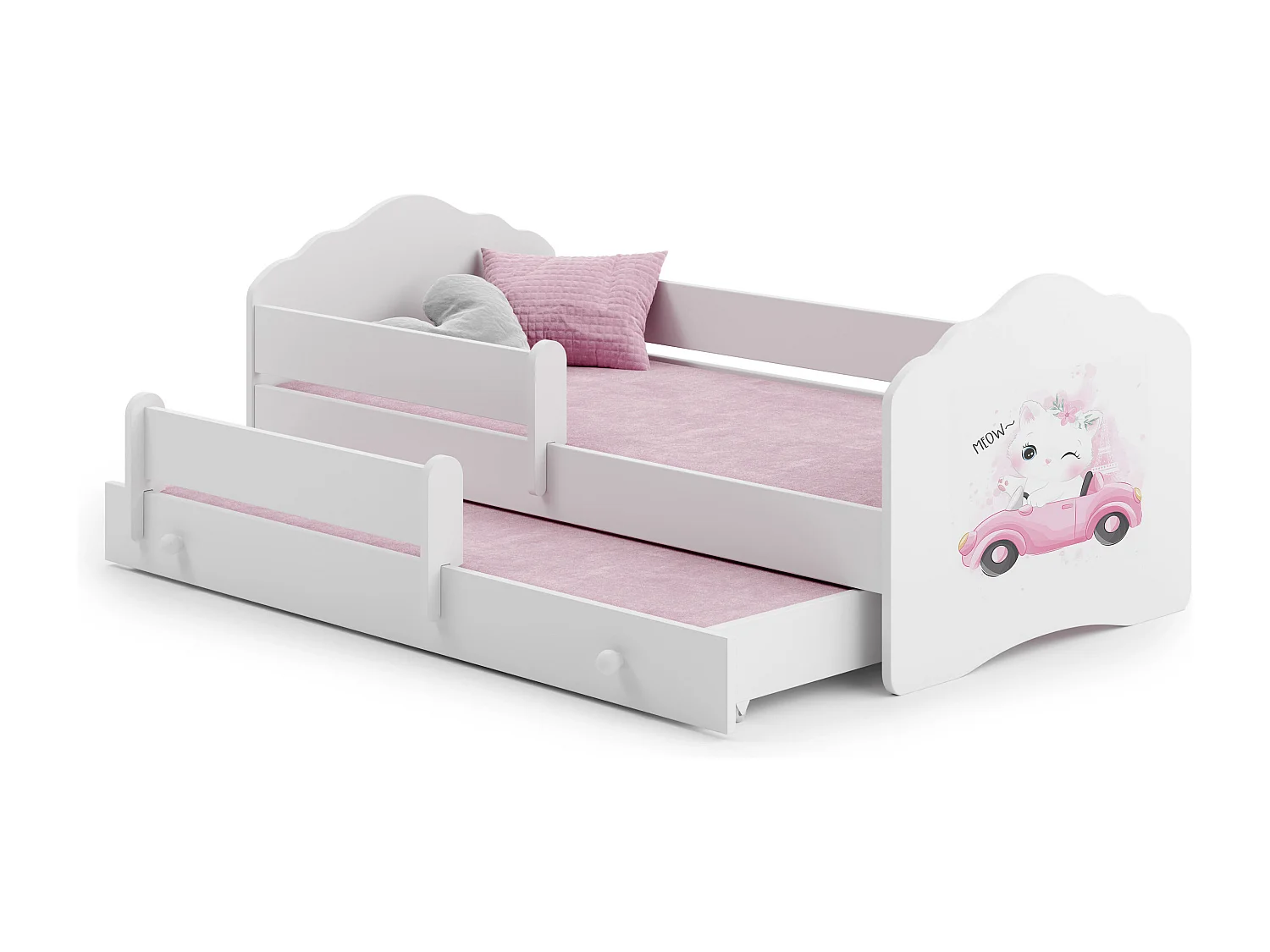 Cama de solteiro infantil FALA KSB001 80x160 cm Branco