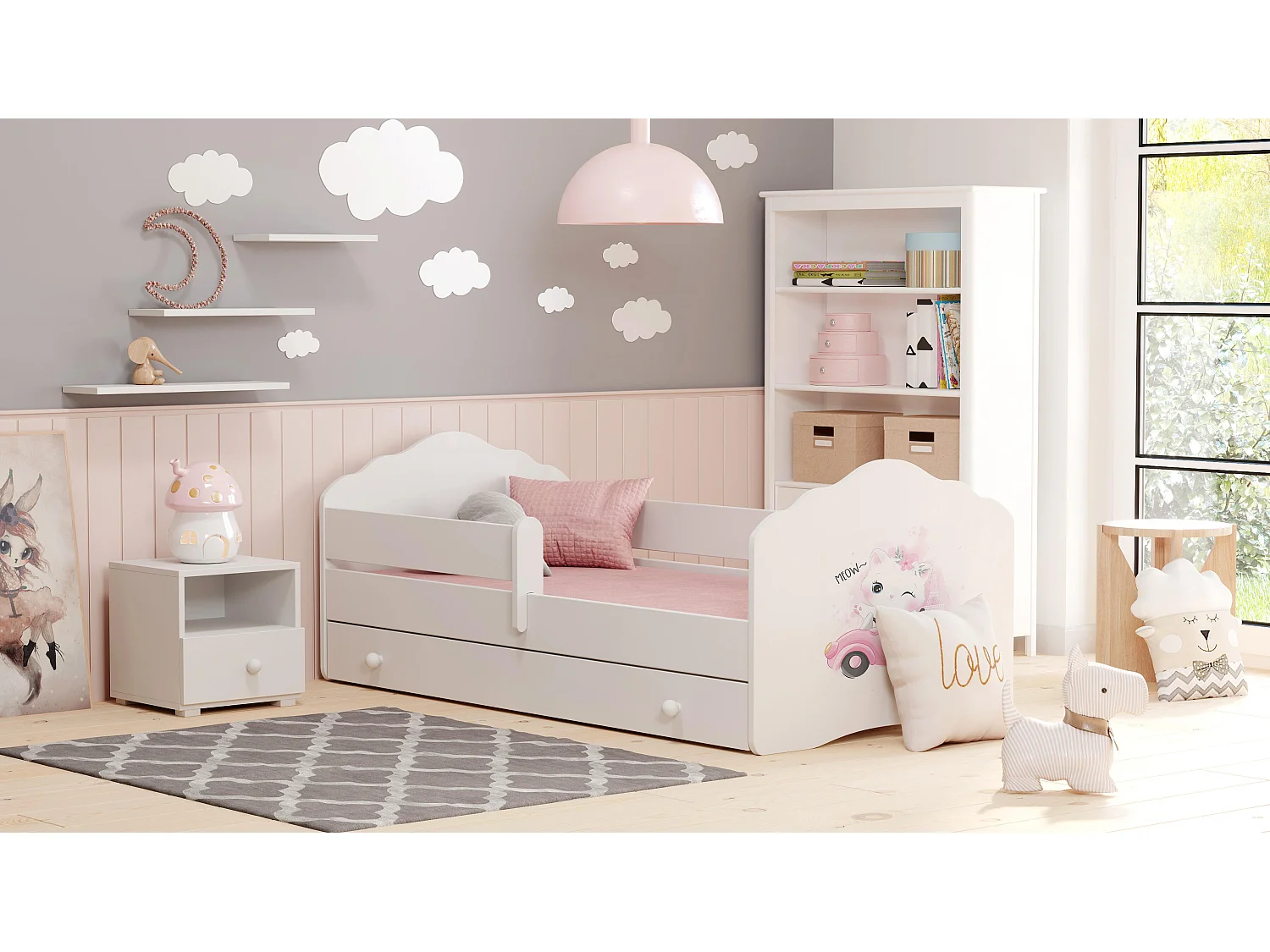 Cama Infantil FALA KSB001 85x164x63 Blanco