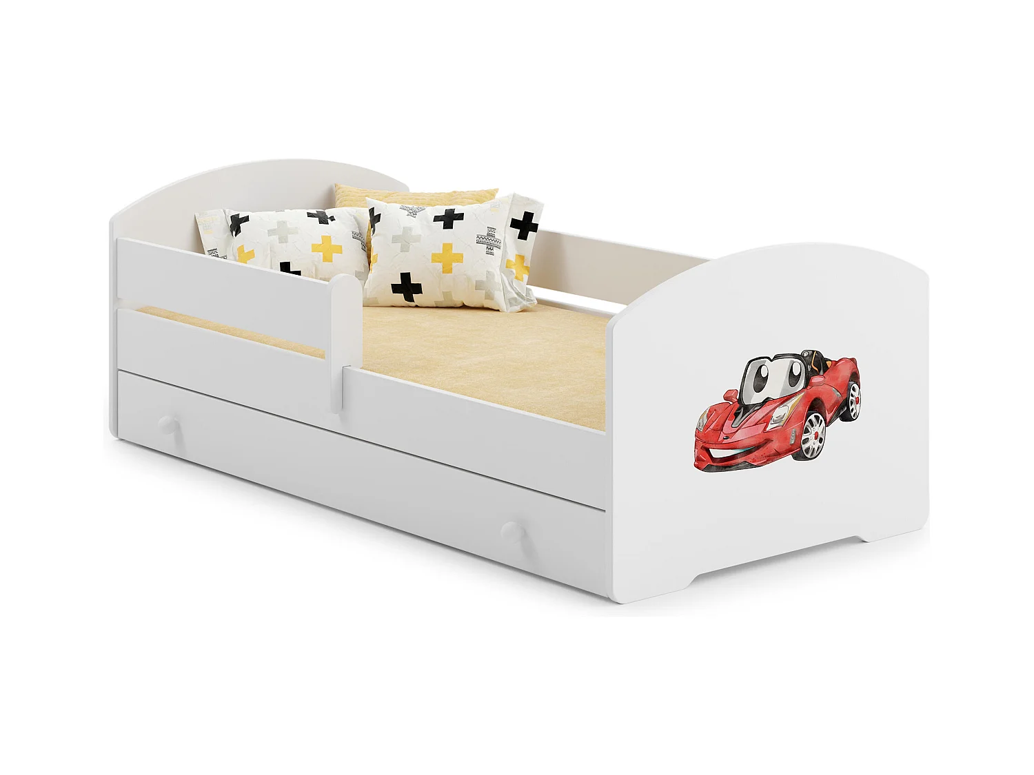 Letto Singolo LUK KSB001 85x164x63 Bianco