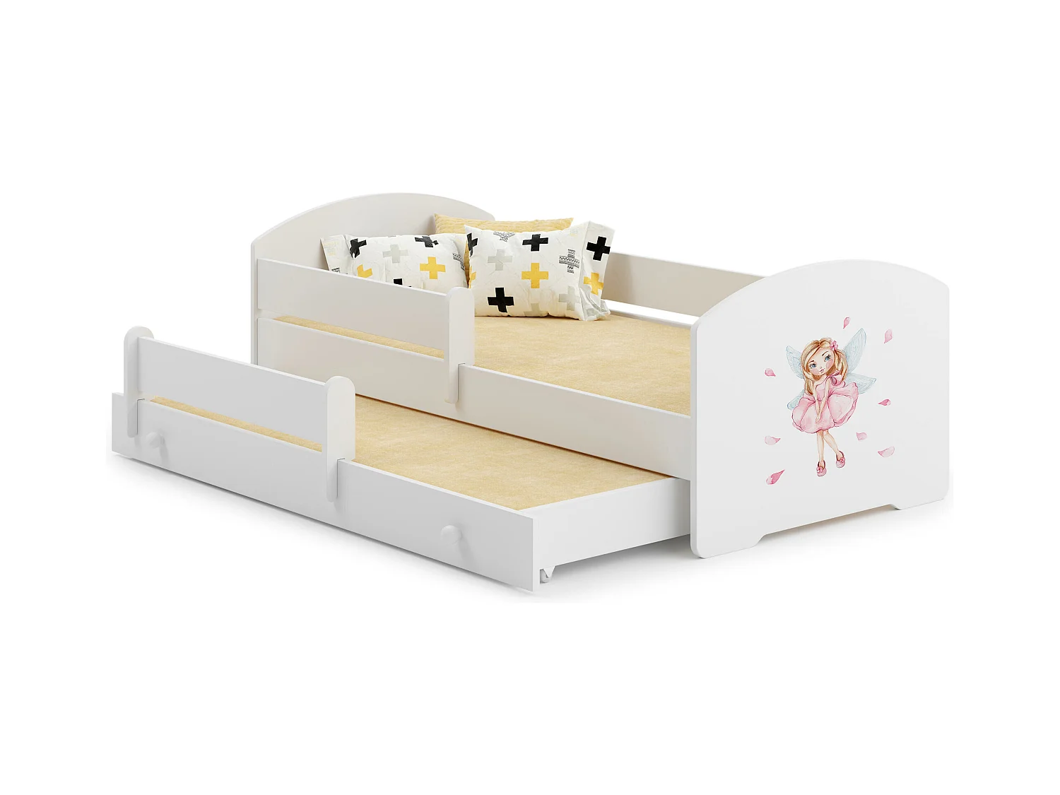 Letto Singolo LUK KSB001 85x164x63 Bianco