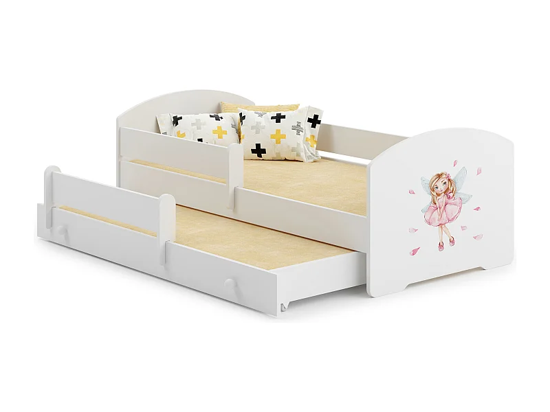 Letto Singolo LUK KSB001 85x164x63 Bianco