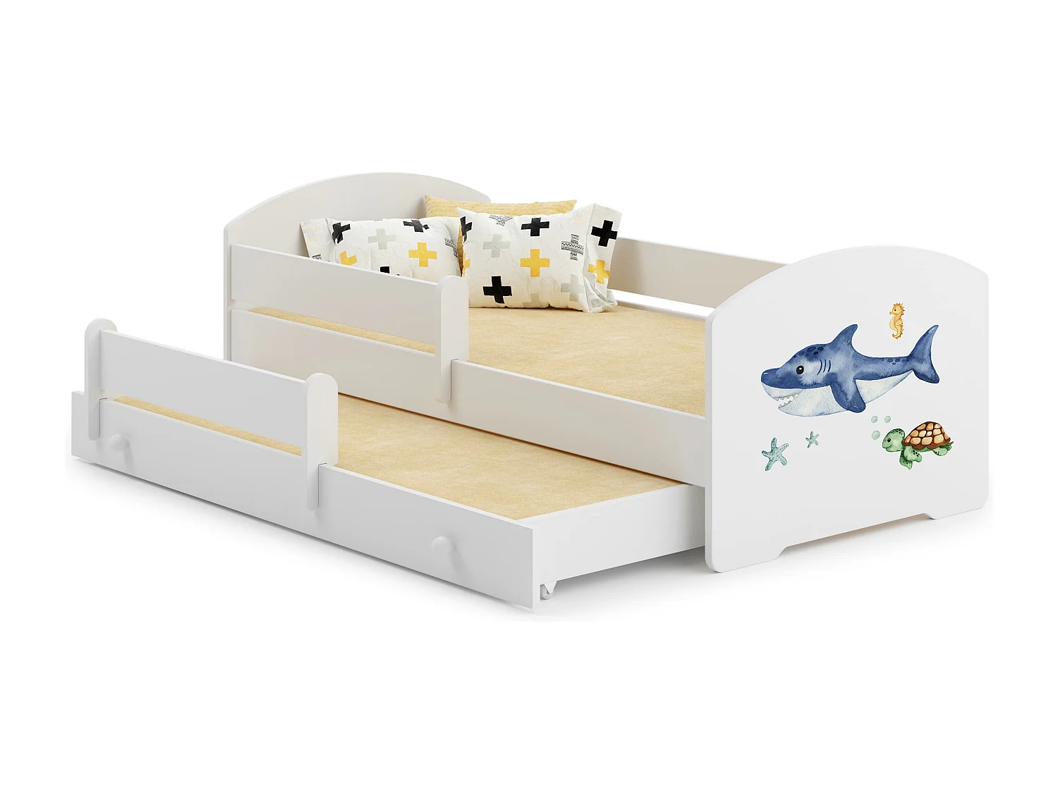 Letto Singolo LUK KSB001 85x164x63 Bianco