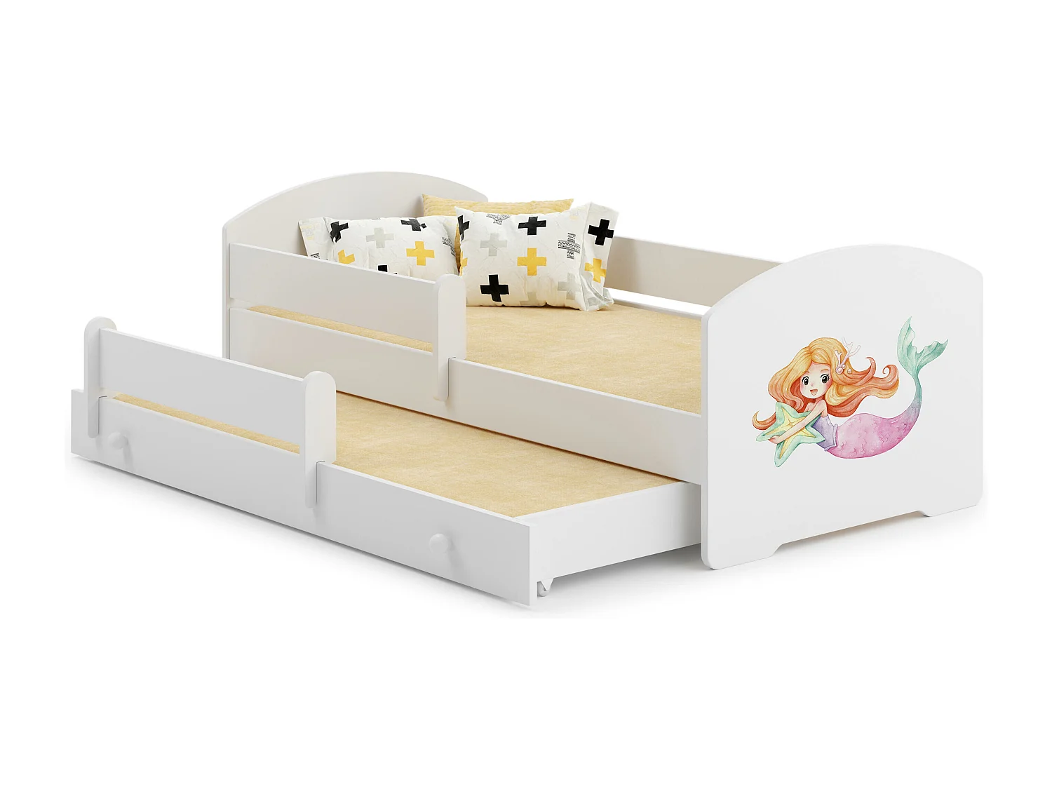 Letto Singolo LUK KSB001 85x164x63 Bianco