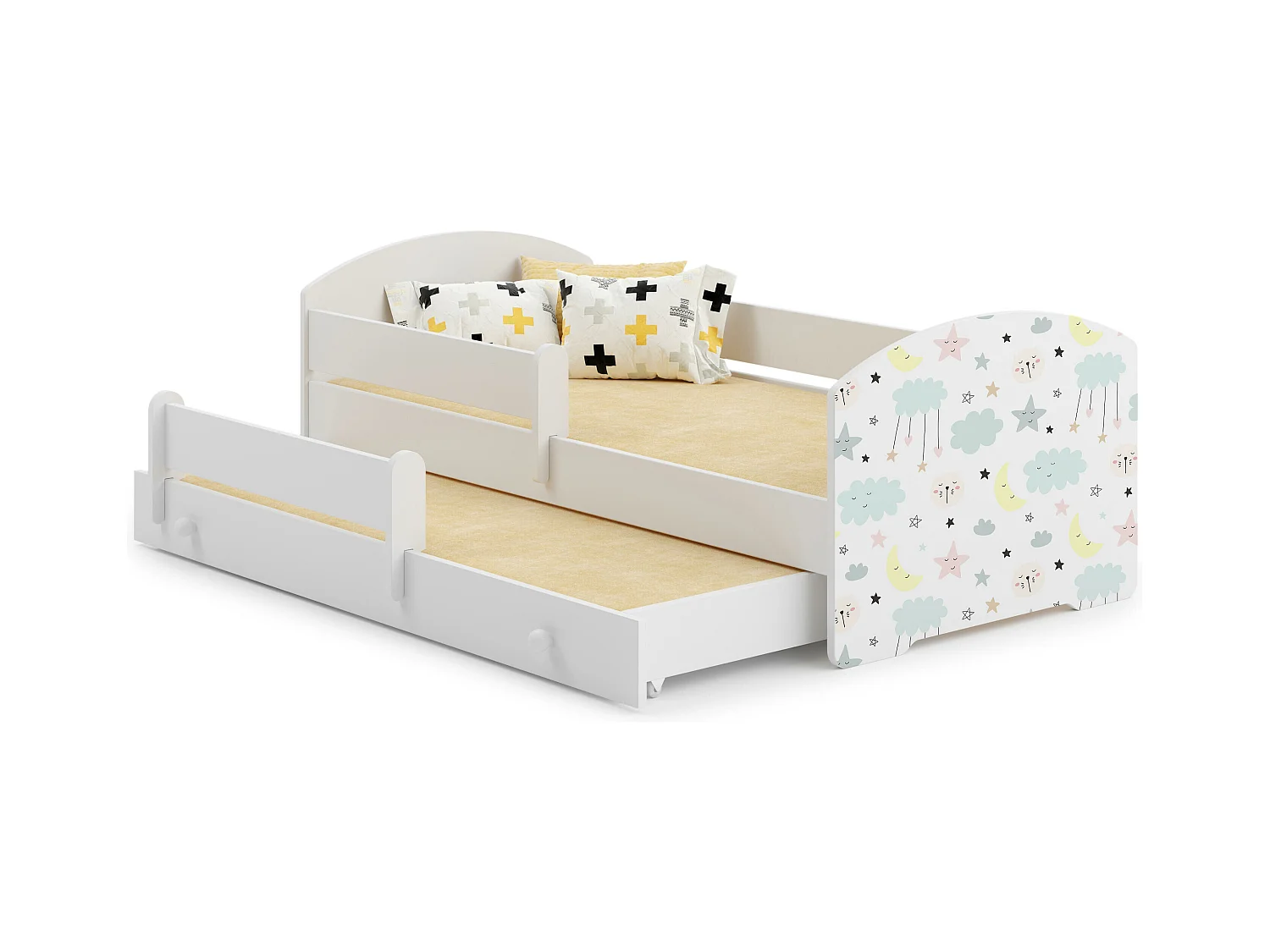 Kinderbett LUK KSB001 85x164x63 Weiß