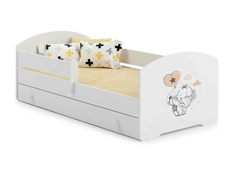 Kinderbett LUK KSB001 85x164x63 Weiß