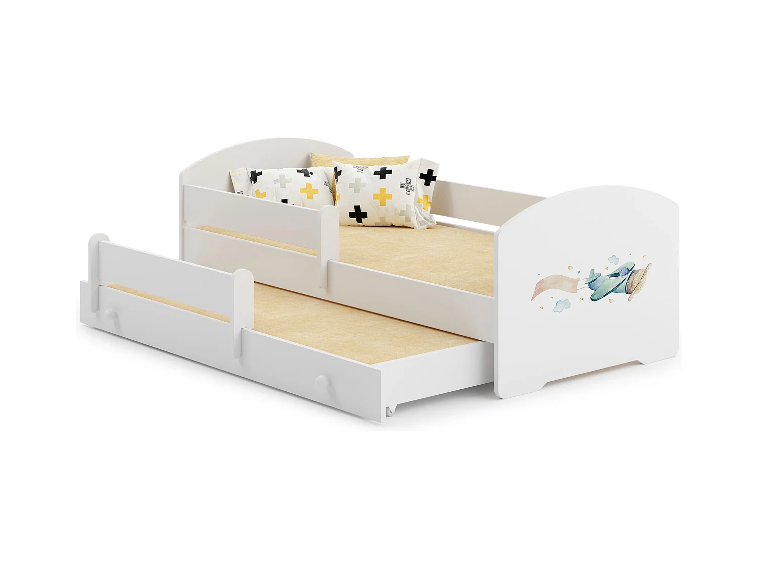 Letto Singolo LUK KSB001 85x164x63 Bianco