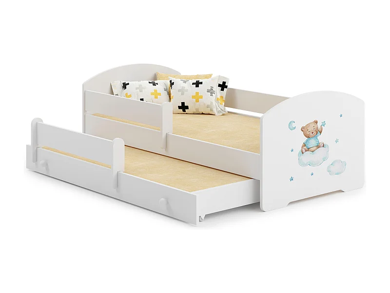 Letto Singolo LUK KSB001 85x164x63 Bianco