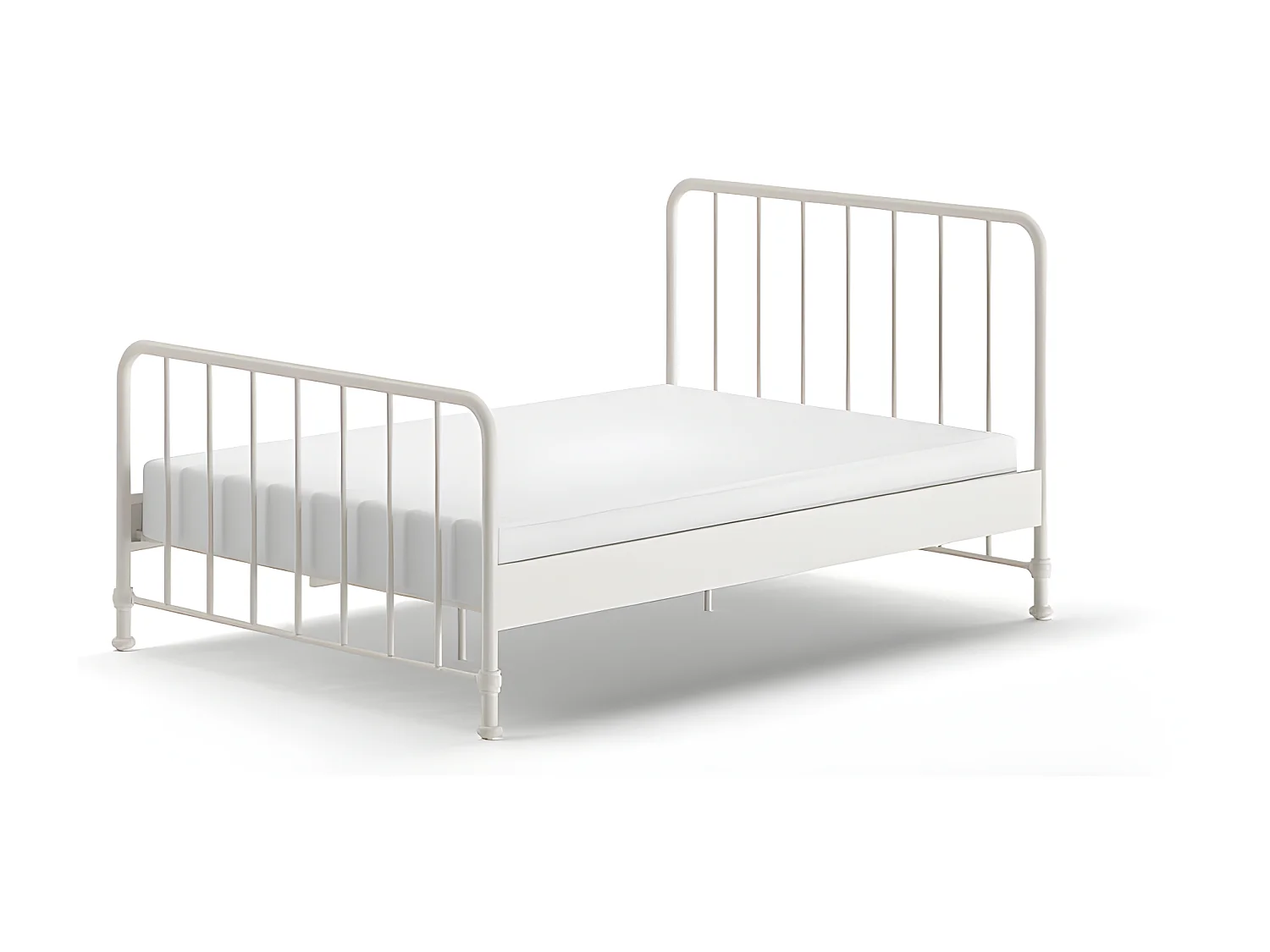 Cadre de lit BRONXX BF009 140x200 cm Blanc