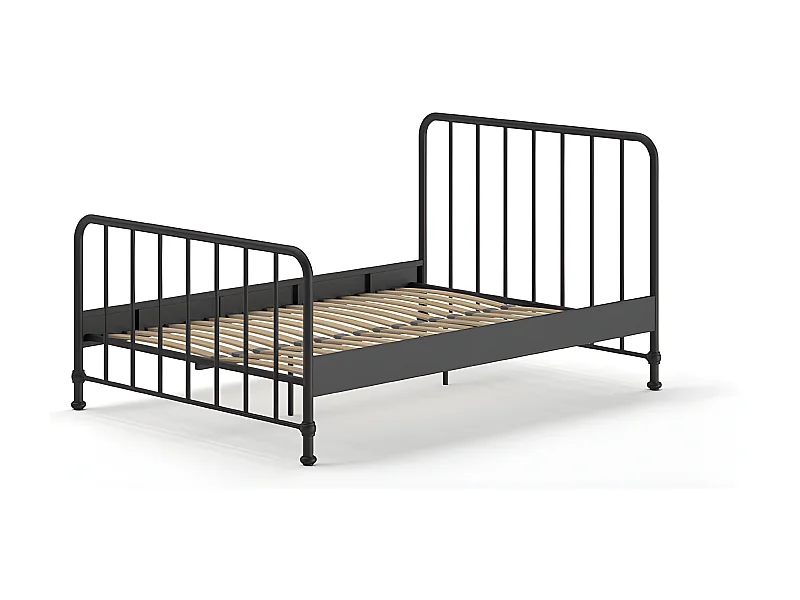 Estructura de cama BRONXX BF009 140x200 cm Negro