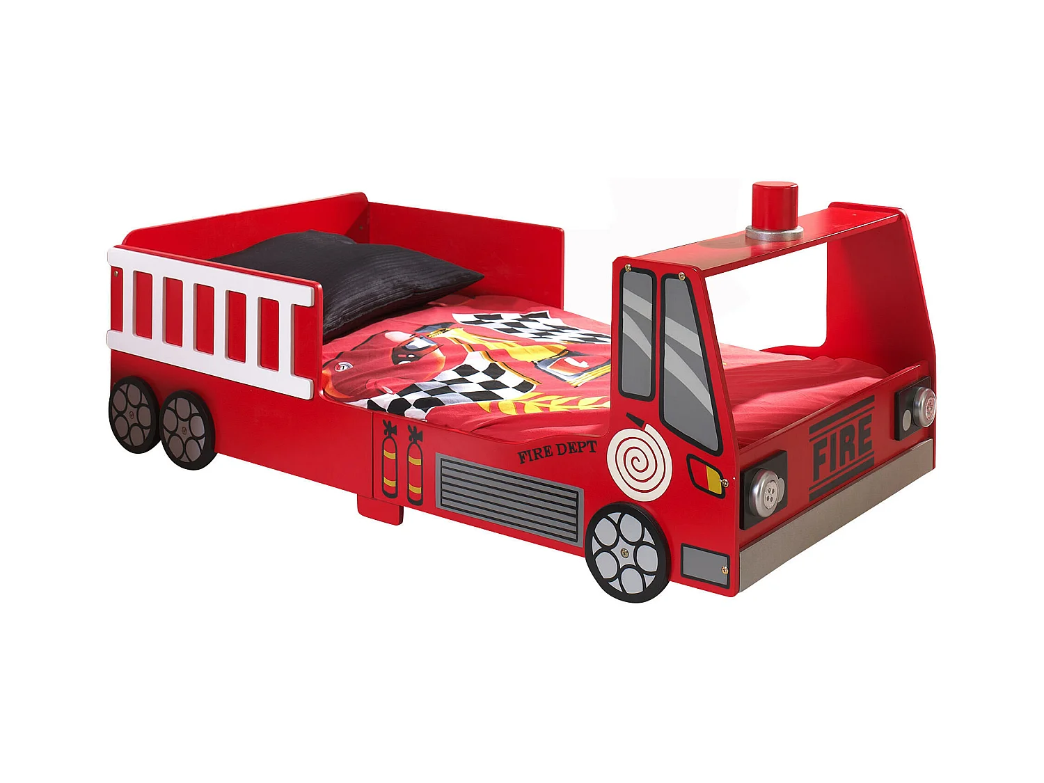 Lit Enfant AUTO KSB015 77x147x61 Rouge