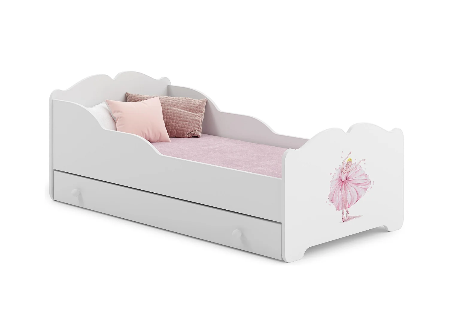 Lit Enfant ANNA KSB015 75x144x63 Blanc