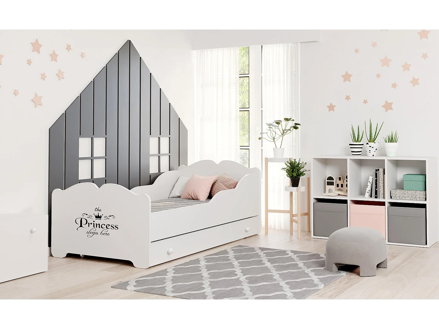 Cama Infantil ANNA KSB015 75x144x63 Blanco