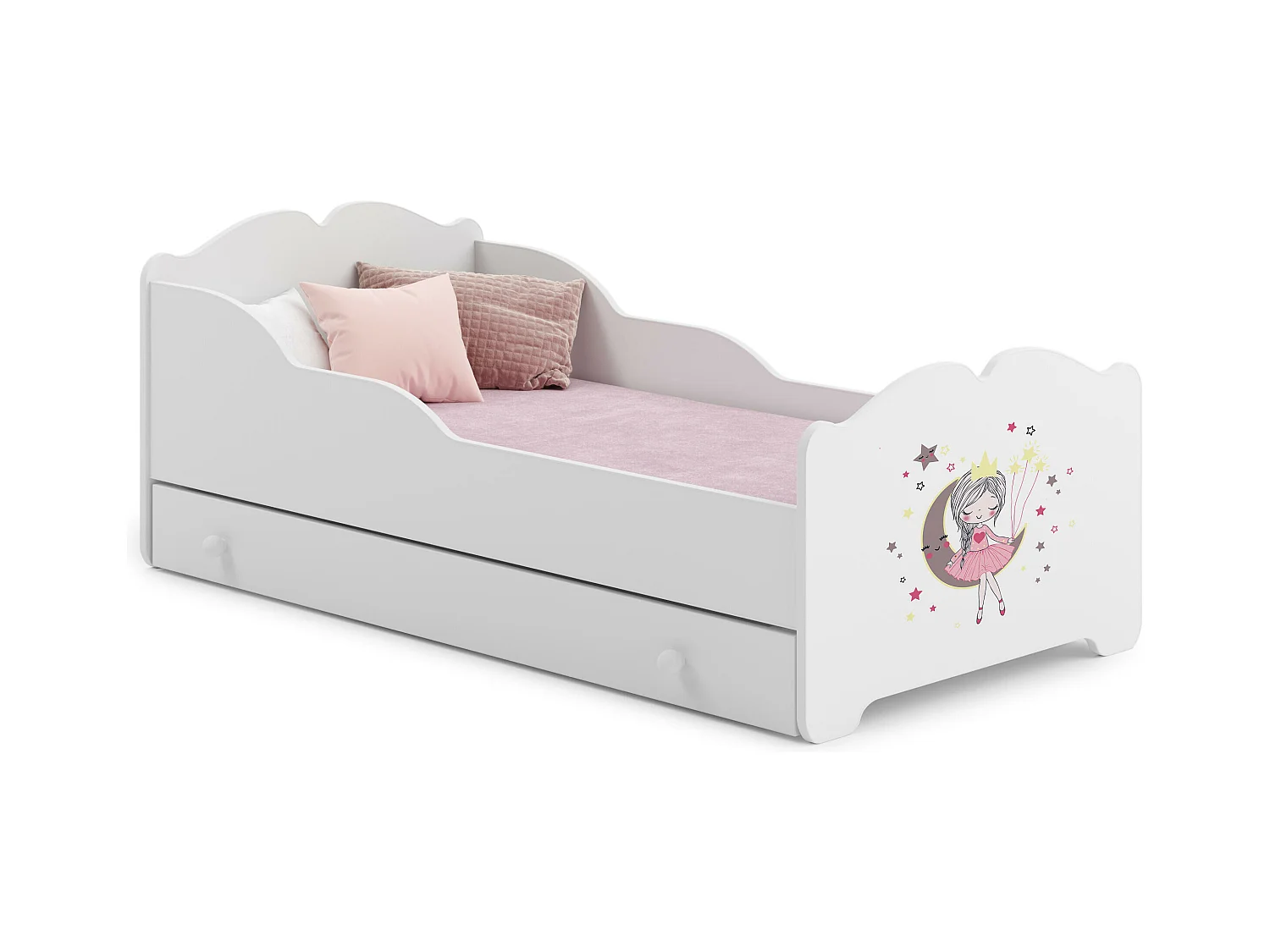 Lit Enfant ANNA KSB015 75x144x63 Blanc