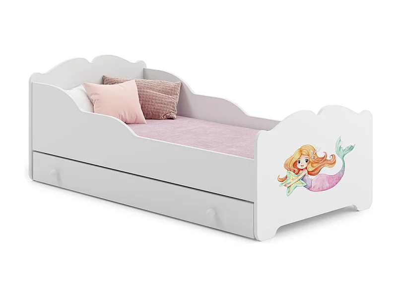 Lit Enfant ANNA KSB001 85x164x63 Blanc