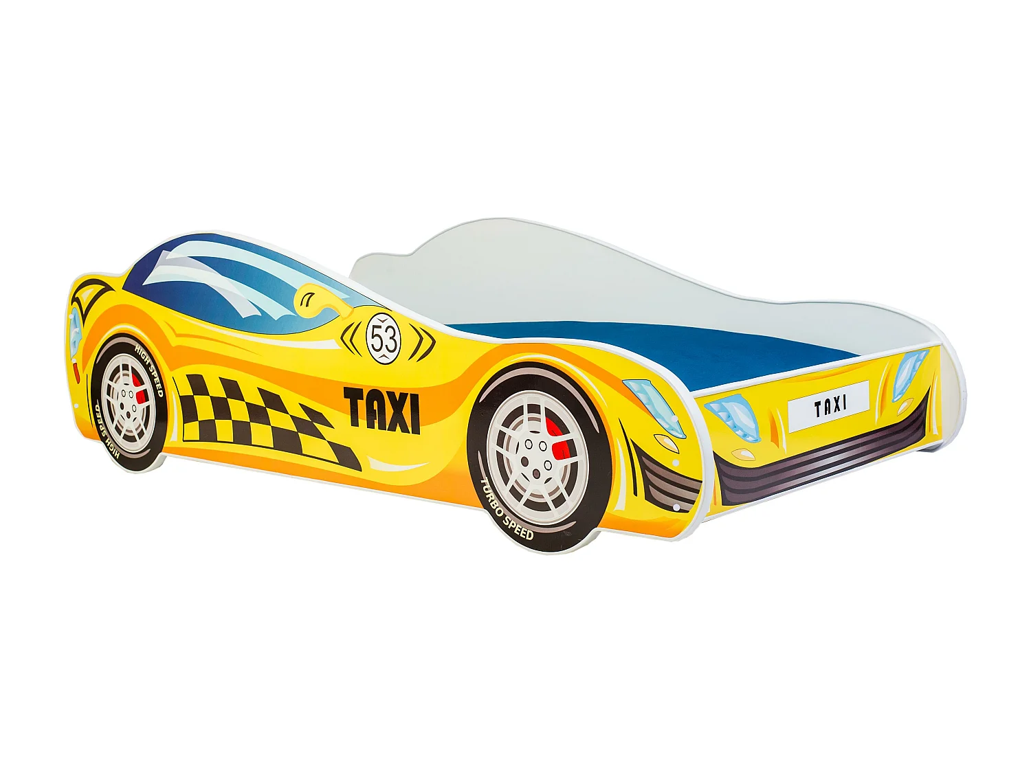 Lit Enfant CAR KSB015 74x150x44 Jaune