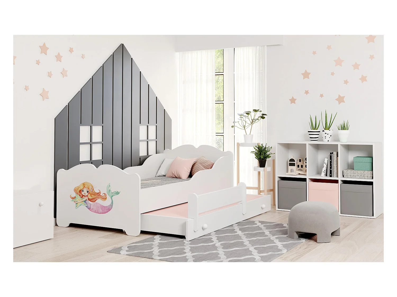 Bed ANNA KSB001 85x164x63 Wit
