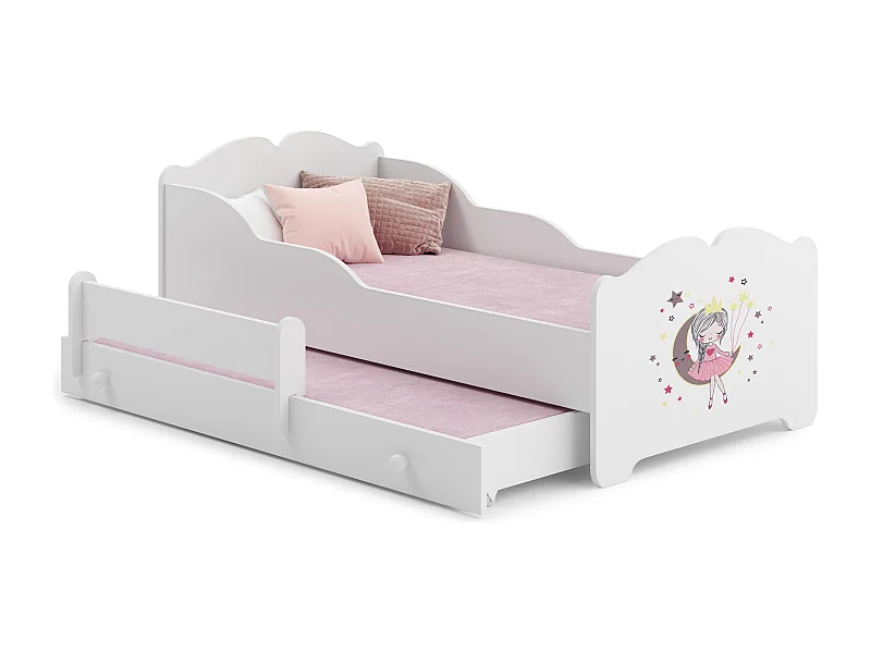 Kinderbett ANNA KSB001 85x164x63 Weiß