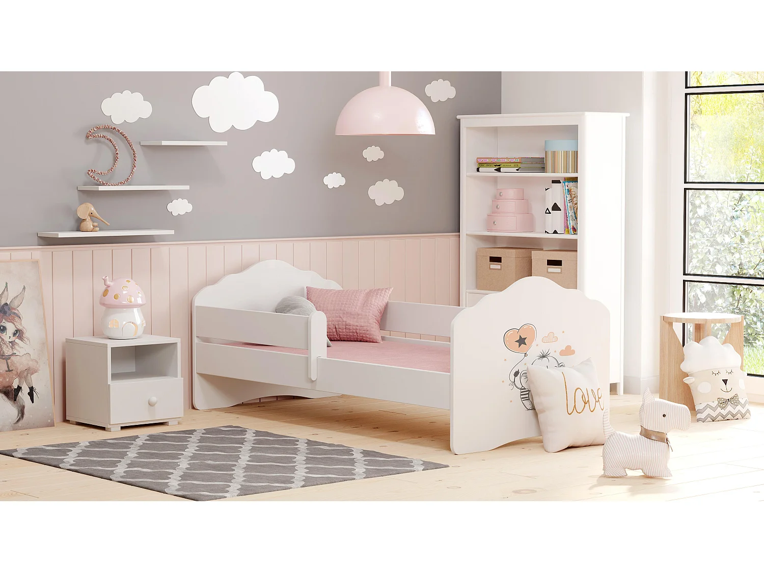 Lit Enfant FALA KSB001 85x164x63 Blanc