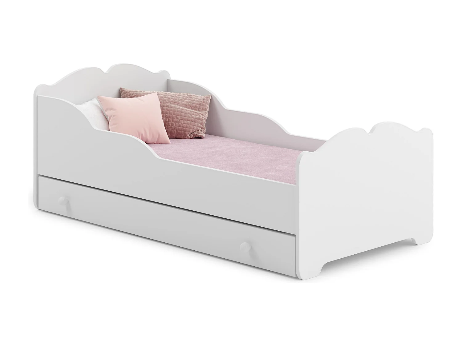 Letto Singolo ANNA KSB001 85x164x63 Bianco