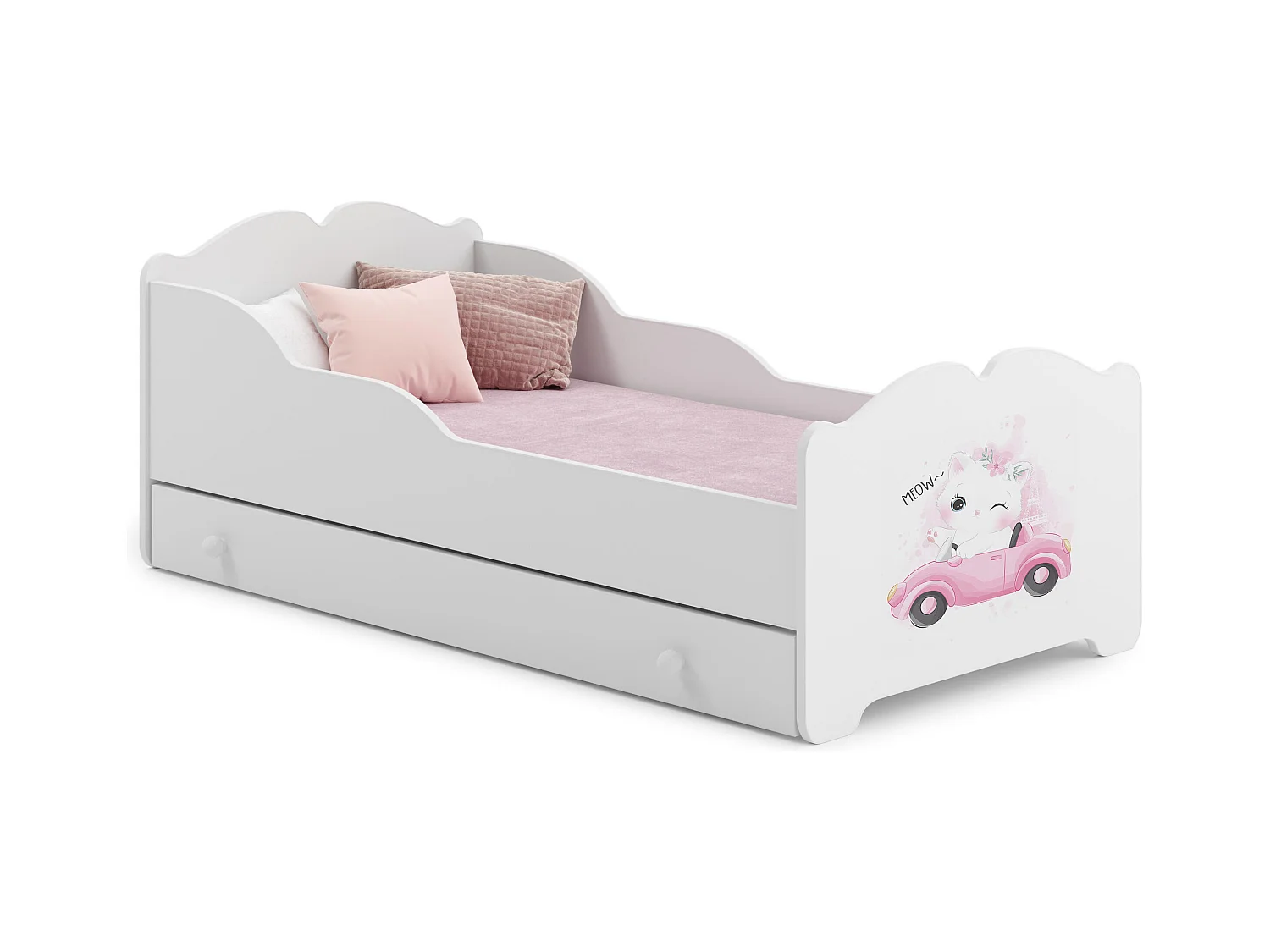 Lit Enfant ANNA KSB015 75x144x63 Blanc