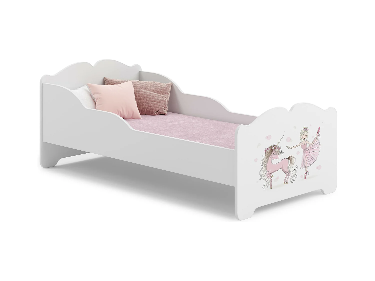 Kinderbett ANNA KSB001 85x164x63 Weiß