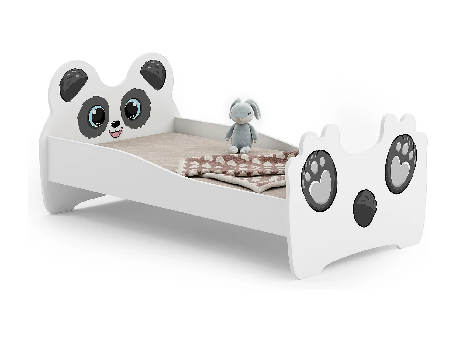 Lit Enfant ANIMALS KSB001 90x164x70 Blanc