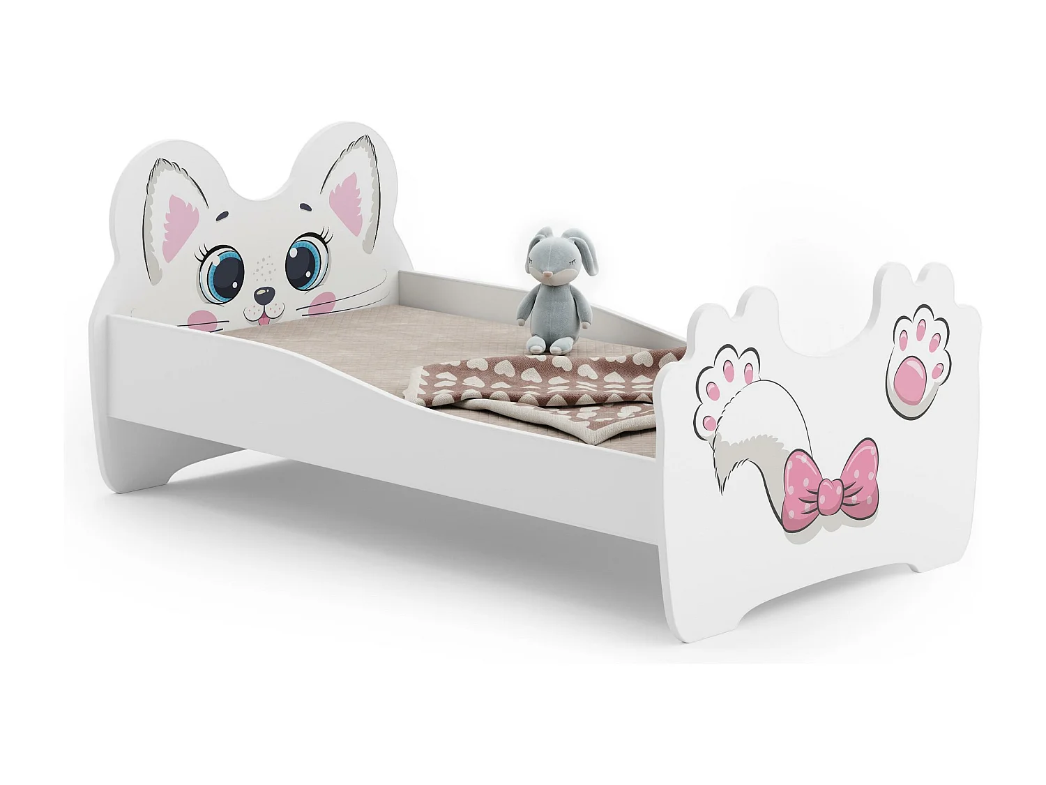 Bed ANIMALS KSB001 90x164x70 Wit