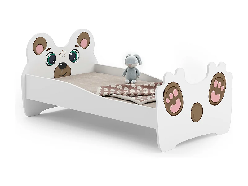 Bed ANIMALS KSB015 80x144x70 Wit