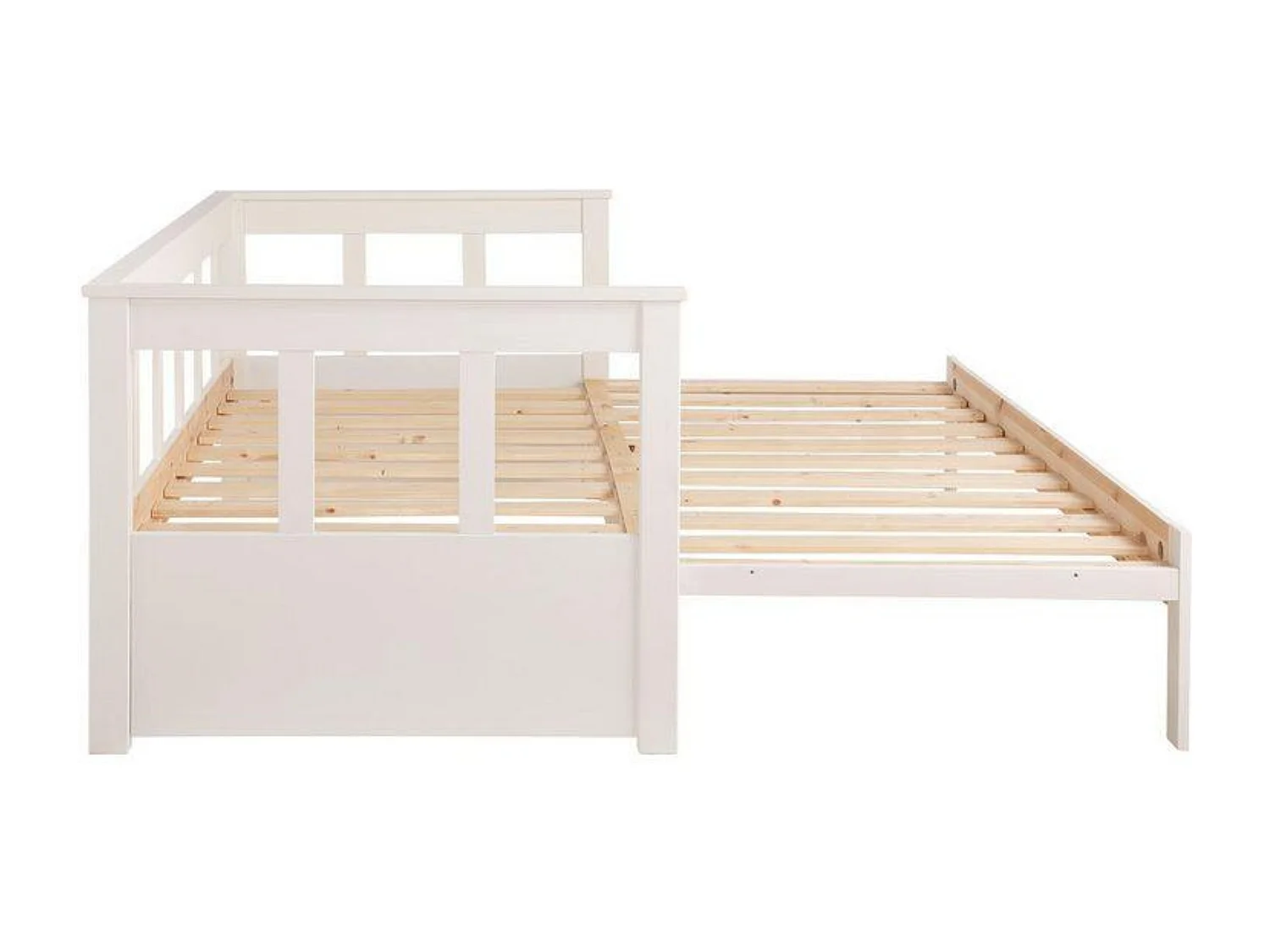 Cama de solteiro infantil PINO KSB005 90x200 cm Branco