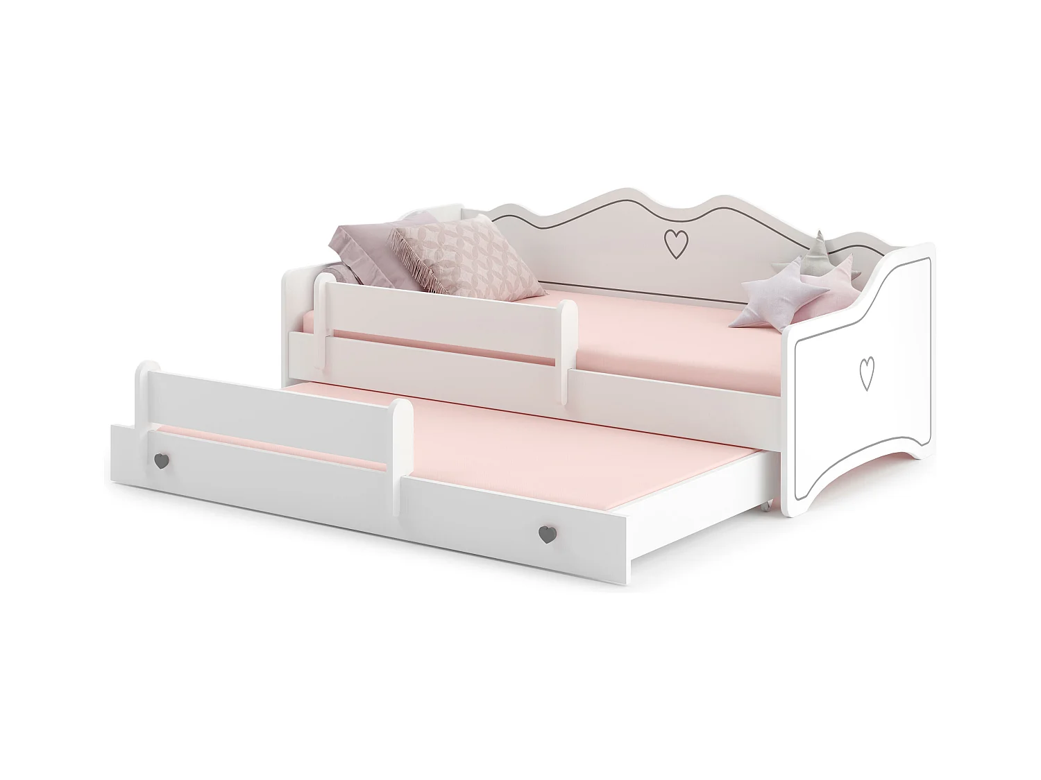Bed EMMA KSB001 85x164x70 Wit